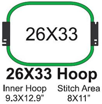 Embroidery Hoop 30cm (12″) for Tajima Brother Toyota SWF Machine