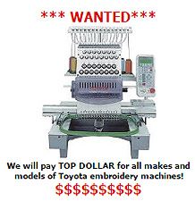 We buy used Toyota machines!