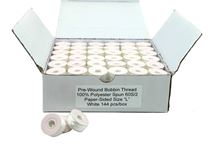 Picture of 144 White Papersided Bobbins Size L