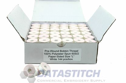 Picture of White Paper Sided Bobbins